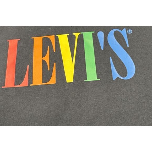 Levi's Blue Short Sleeve T-Shirt Dress Blue Rainbow Girls Size 14 - Picture 3 of 6